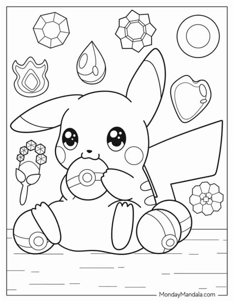 free pikachu coloring pages|Pikachu Coloring Pages (Free PDF Printables)